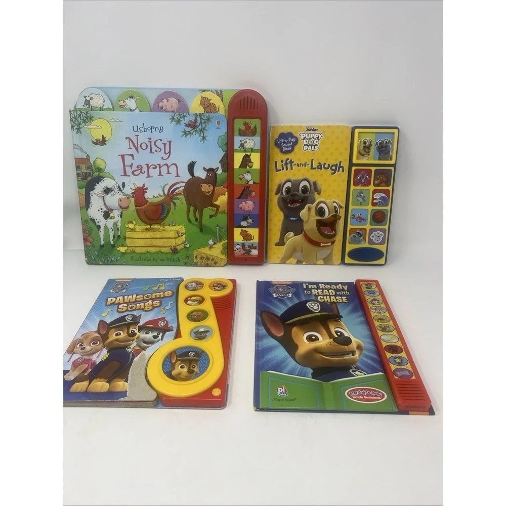 Lot of 4 Children's Christmas & TV Character Books Paw Patrol Puppy Dog Pals